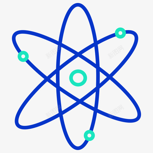 原子科学技术5轮廓颜色图标svg_新图网 https://ixintu.com 原子 科学技术 轮廓 颜色