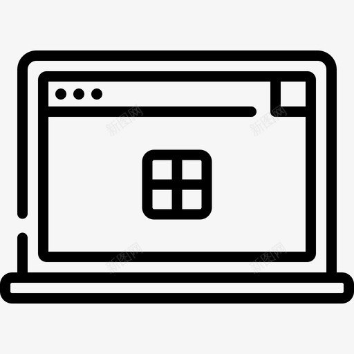 笔记本电脑网络开发52线性图标svg_新图网 https://ixintu.com 开发 电脑 笔记本 线性 网络