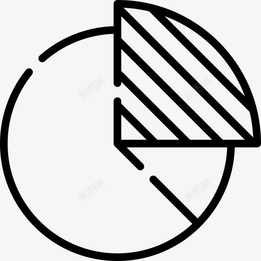 饼图数学5线性图标svg_新图网 https://ixintu.com 数学5 线性 饼图