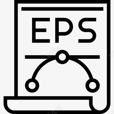 Eps文件网页和平面线性图标图标