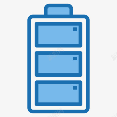 电池状态电池1蓝色图标图标