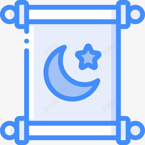 Quranspirituality4blue图标svg_新图网 https://ixintu.com Quran blue spirituality