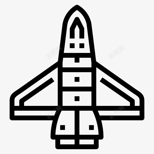 太空船美国宇航局1号直线型图标svg_新图网 https://ixintu.com 太空船 直线型 美国宇航局1号