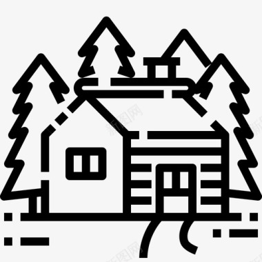 木屋家游乐场图标图标
