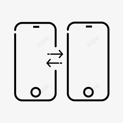 电话传送移动移动传送图标svg_新图网 https://ixintu.com 同步 电话传送 移动 移动传送