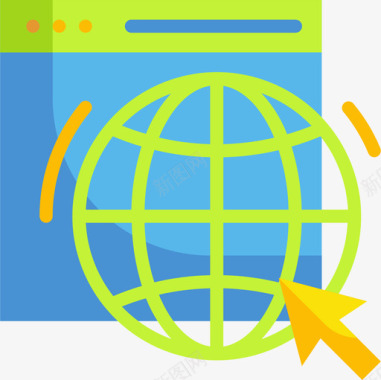 全球搜索引擎优化和网页9平面图标图标