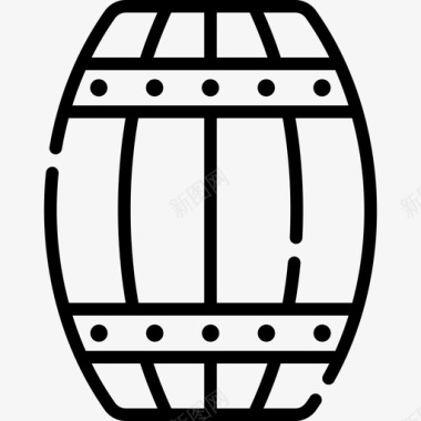 桶装葡萄牙4直线型图标图标