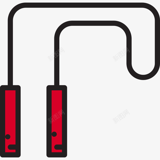 跳绳健身86线性颜色图标svg_新图网 https://ixintu.com 健身 线性 跳绳 颜色