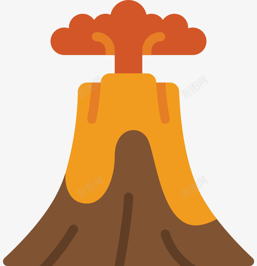 火山污染43平坦图标svg_新图网 https://ixintu.com 平坦 污染 火山