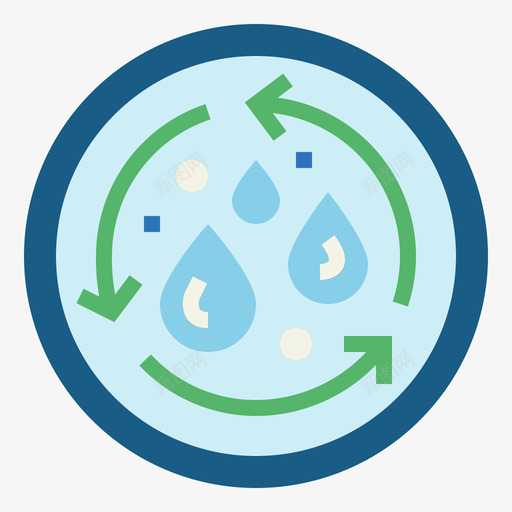 水循环生态生物2平坦图标svg_新图网 https://ixintu.com 平坦 水循环 生态生物2