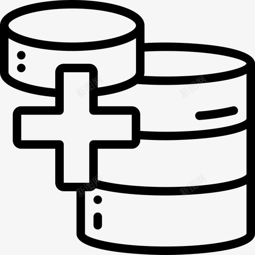 数据库数据库管理8线性图标svg_新图网 https://ixintu.com 数据库 管理 线性