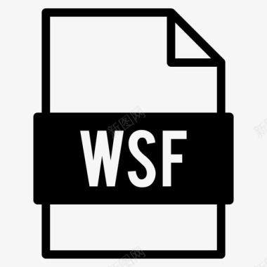 wsf文件文档扩展名图标图标