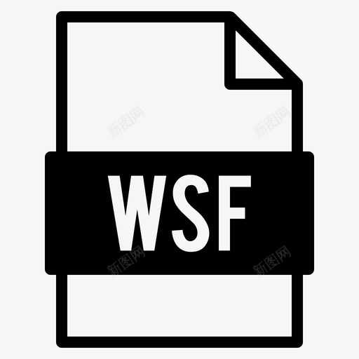 wsf文件文档扩展名图标svg_新图网 https://ixintu.com solid vol wsf 扩展名 文件 文档 类型