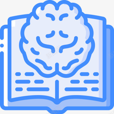 科学书籍stem11蓝色图标图标