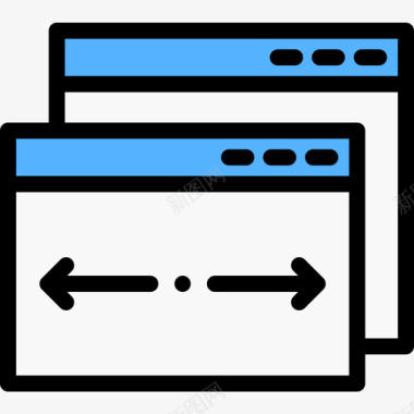 应用程序网页开发50线颜色图标图标