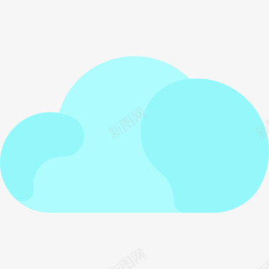 云计算云网络1扁平图标图标