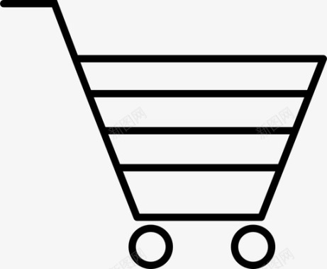 购物车电子商务杂货店图标图标
