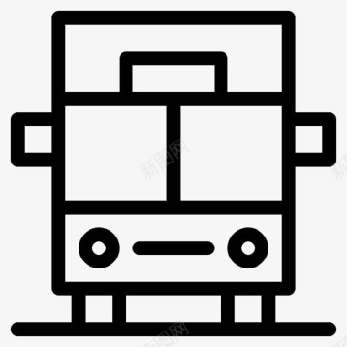 公共汽车货车车辆图标图标