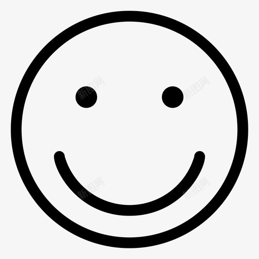 微笑表情欢乐图标svg_新图网 https://ixintu.com plumoui1个表情符号 微笑 欢乐 表情