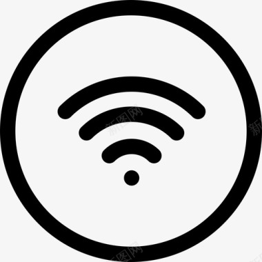 Wifi信号酒店服务40线性图标图标