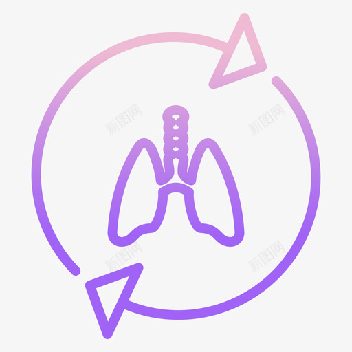 肺保健15轮廓梯度图标svg_新图网 https://ixintu.com 保健 梯度 轮廓