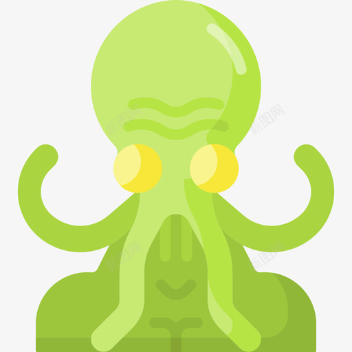 Cthulhu奇幻人物23扁平图标svg_新图网 https://ixintu.com Cthulhu 人物 奇幻 扁平