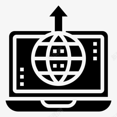 存储网络技术7字形图标图标