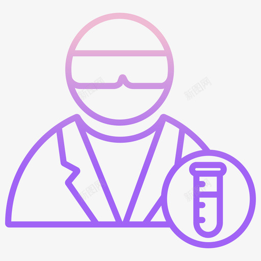 科学家科学技术4轮廓梯度图标svg_新图网 https://ixintu.com 梯度 科学家 科学技术 轮廓