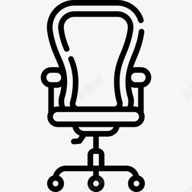 办公椅家具49直线型图标图标