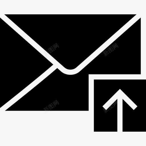 电子邮件上传信封信件图标svg_新图网 https://ixintu.com 上传 信件 信封 电子邮件