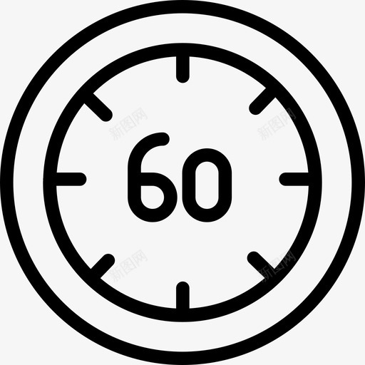 60分钟时间61直线图标svg_新图网 https://ixintu.com 60分钟 时间 直线