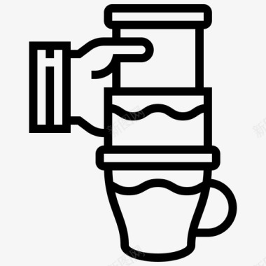 压榨机饮料咖啡图标图标