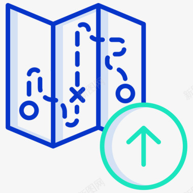 地图旅行导航27轮廓颜色图标图标
