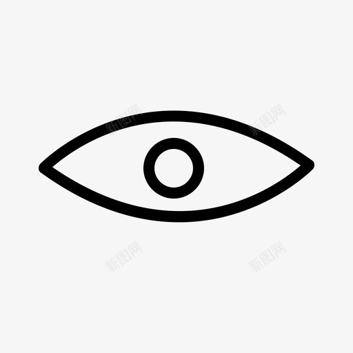眼睛密码查看图标svg_新图网 https://ixintu.com 安全 密码 收集 查看 眼睛