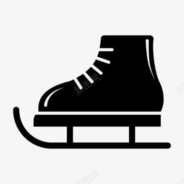 溜冰圣诞节鞋图标图标
