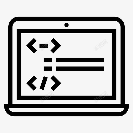 程序软件开发线性图标svg_新图网 https://ixintu.com 程序设计 线性 软件开发