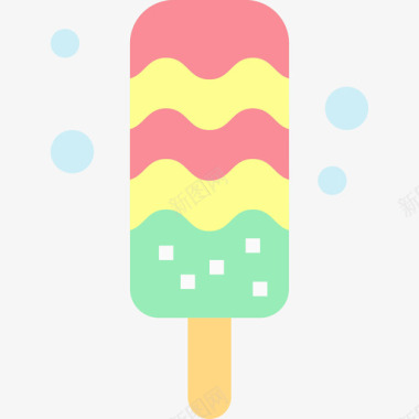 冰淇淋夏威夷16号平的图标图标