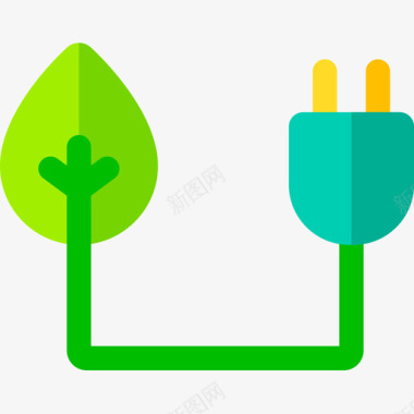 生态能源智能农场37平坦图标图标