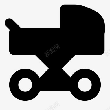 婴儿推车马车推车图标图标