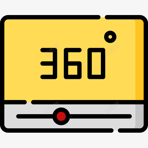 360虚拟现实45线性颜色图标svg_新图网 https://ixintu.com 线性 虚拟现实 颜色