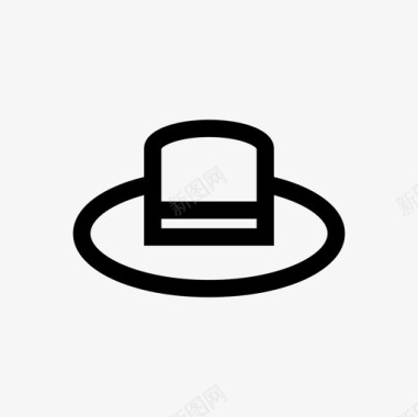 线状布料帽子图标图标