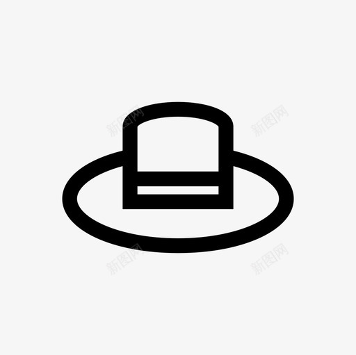 线状布料帽子图标svg_新图网 https://ixintu.com 布料 帽子 线状