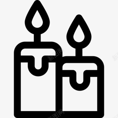 蜡烛宗教信仰37直系图标图标