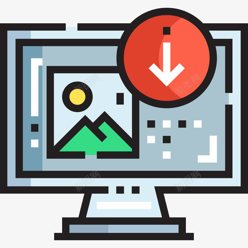 计算机计算机功能4线性颜色图标svg_新图网 https://ixintu.com 功能 线性 计算机 颜色