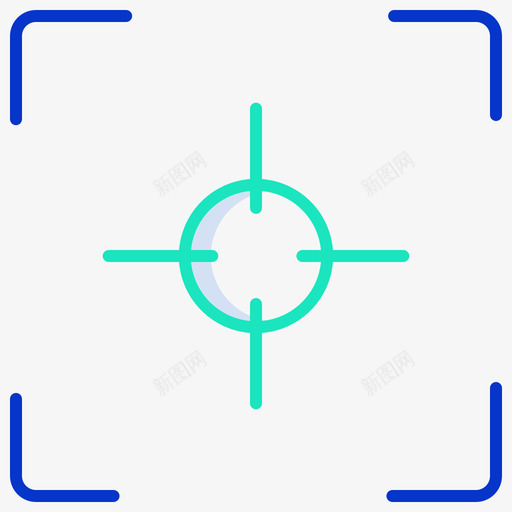 聚焦摄影130轮廓颜色图标svg_新图网 https://ixintu.com 摄影130 聚焦 轮廓颜色