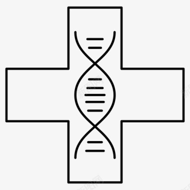 医疗dna医疗标志图标图标