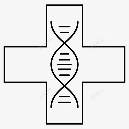 医疗dna医疗标志图标svg_新图网 https://ixintu.com dna 医疗 标志