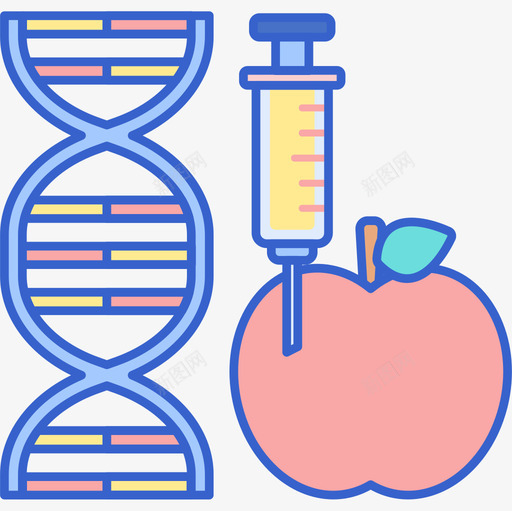 生物工程科学102线性颜色图标svg_新图网 https://ixintu.com 生物工程 科学 线性 颜色