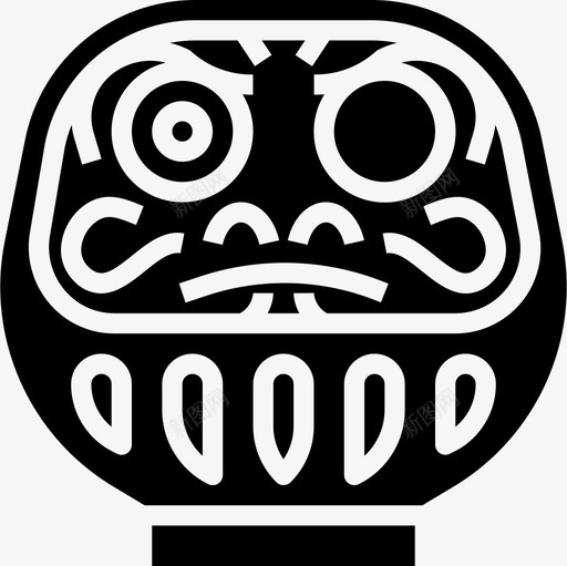 Daruma日本48填充图标svg_新图网 https://ixintu.com Daruma 填充 日本48