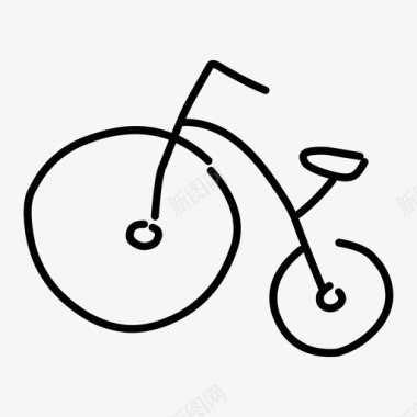 自行车马戏团小钱图标图标